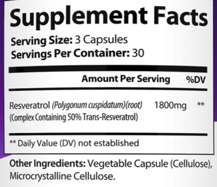 (!)Nutribella™ Complejo de Resveratrol 1800mg (Copia)
