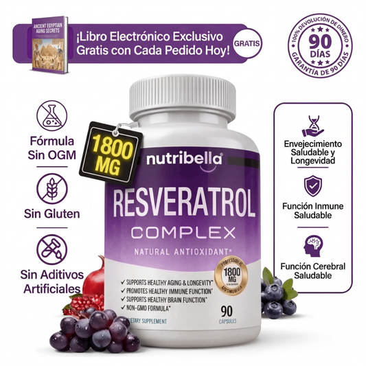 (!)Nutribella™ Complejo de Resveratrol 1800mg (Copia)